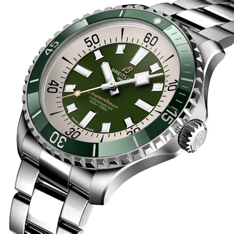 breitling superocean green